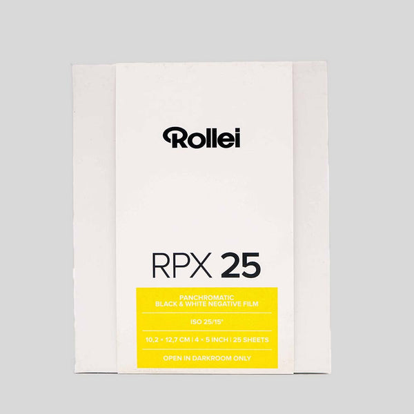 Rollei RPX 25 4x5” (25 sheets)