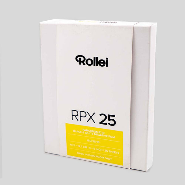 Rollei RPX 25 4x5” (25 sheets)