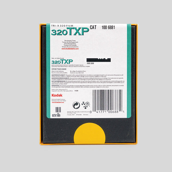 Kodak Tri-X 320 4x5” (10 sheets)