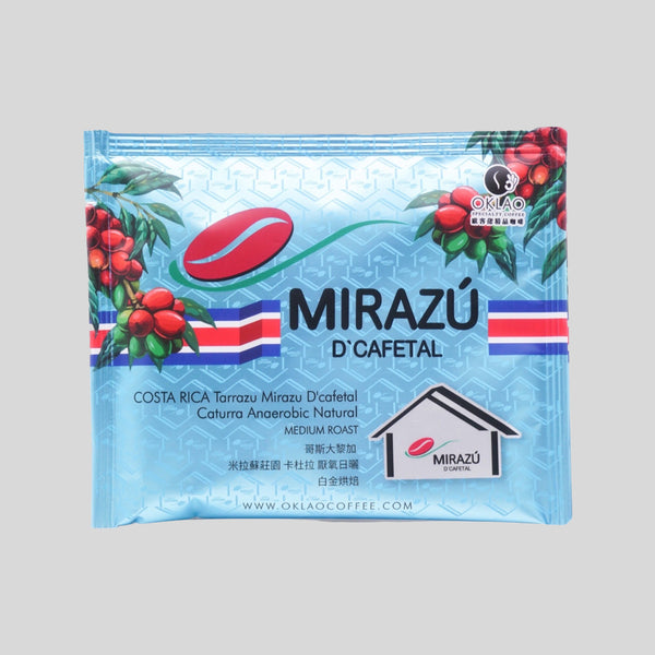 OKLAO - COSTA RICA Tarrazu Mirazu D'cafetal Caturra Anaerobic Natural - Medium Roast (Drip Coffee Bag x5)