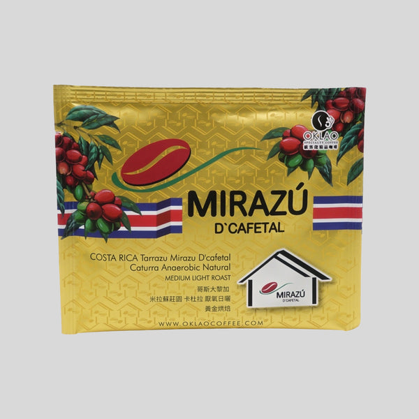 OKLAO - COSTA RICA Tarrazu Mirazu D'cafetal Caturra Anaerobic Natural - Medium Light Roast (Drip Coffee Bag x5)