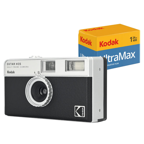 Kodak Ektar H35 Half Frame Film Camera Bundle (w/ UltraMax 400 24exp film)