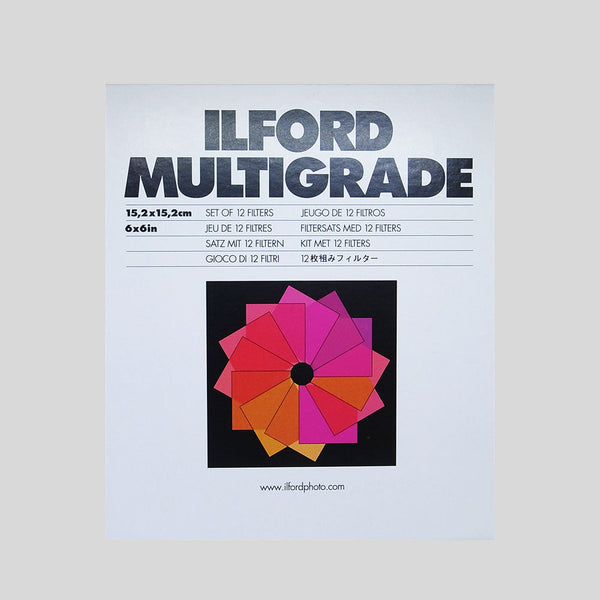 ILFORD Multigrade Filters - 6x6” (15.2x15.2cm) set of 12 filters