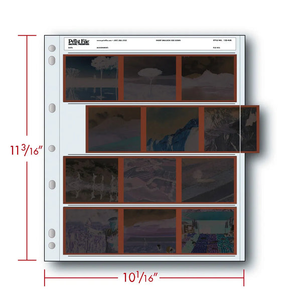 PrintFile 120 (6x7cm) Negative Sleeves (100 Sheets) [120-4UB]